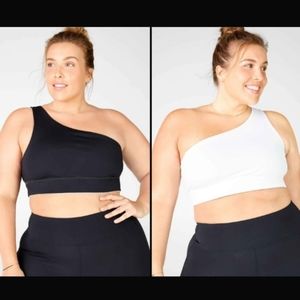 NWT Harlow One Shoulder Reversible Sports Bra 1X